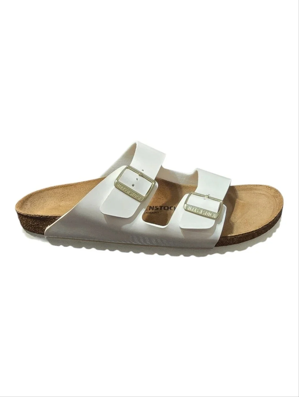 Birkenstock Arizona BS Patent White Sandals